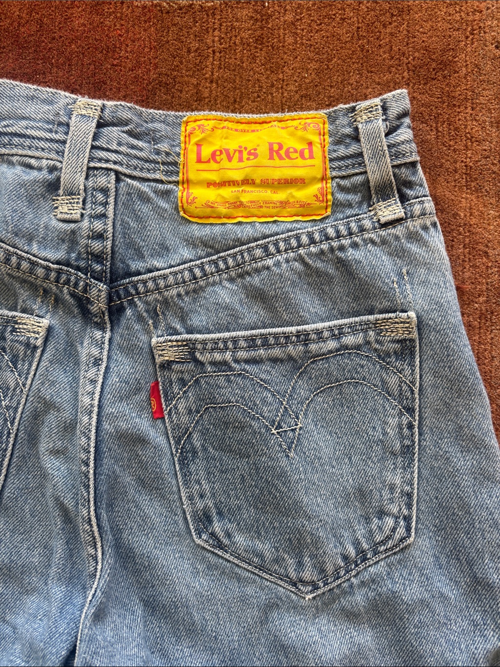 Levi's Red 'High Loose Taper' Jeans - W25xl39